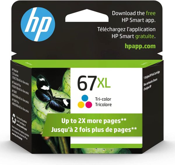 HP 67XL High-Yield Tri-Color Ink Cartridge