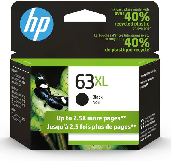 HP 63XL High-Yield Black Ink Cartridge