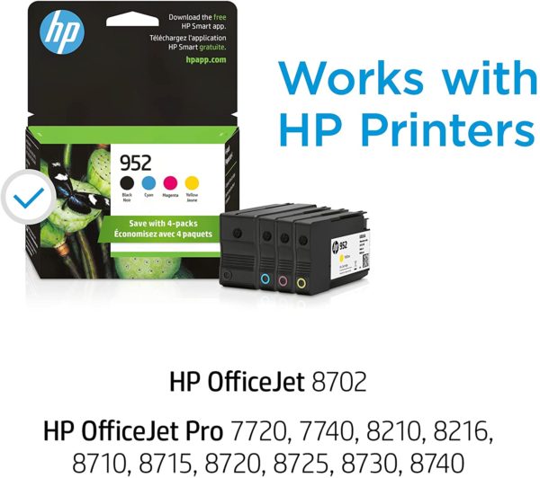 HP 952 Black and Tri-color ink cartridge set - Image 2