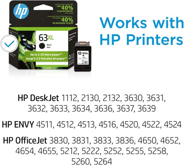 HP 63XL High-Yield Black Ink Cartridge - Image 9