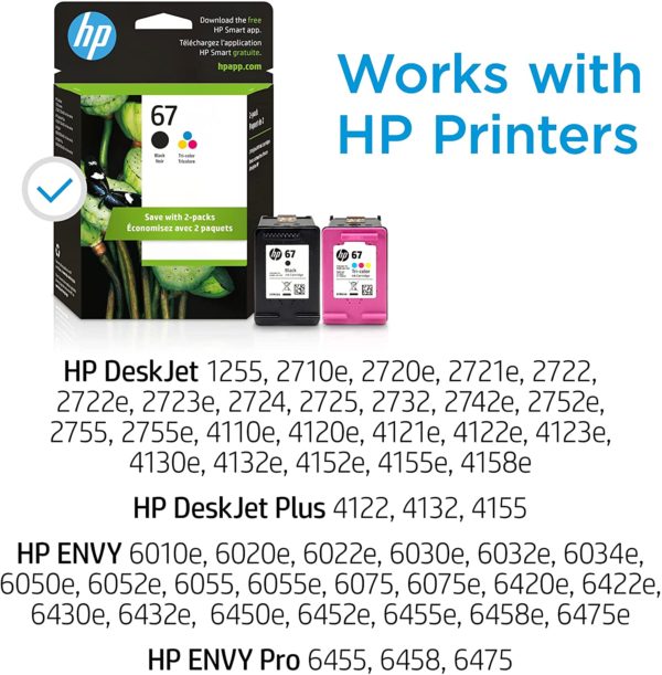 HP 67 Standard-Capacity Ink Cartridge Set - Image 3
