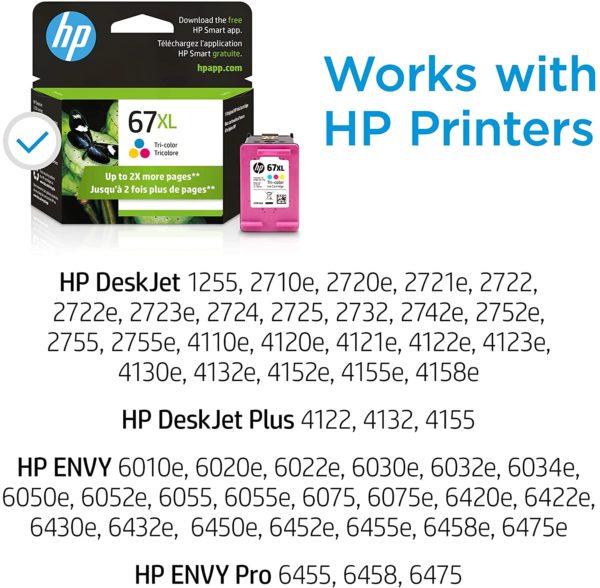 HP 67XL High-Yield Tri-Color Ink Cartridge - Image 2