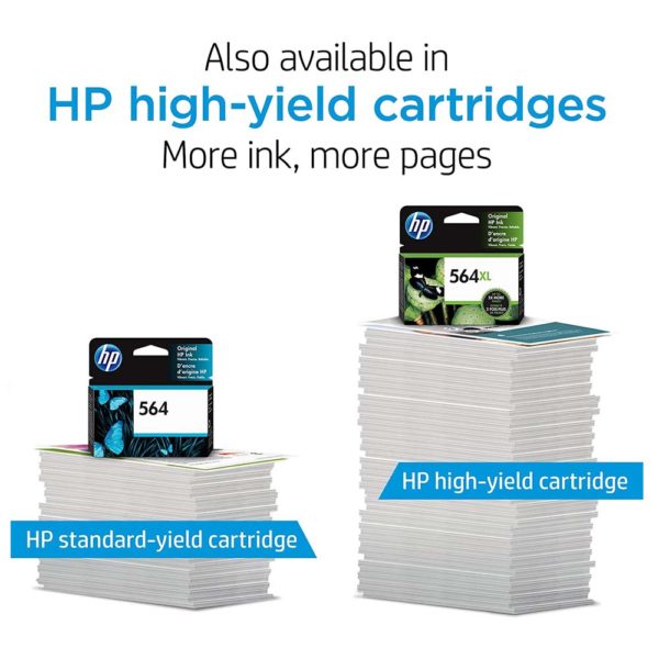 Original HP 564 Black, Cyan, Magenta, Yellow Ink (4-pack) - Image 2