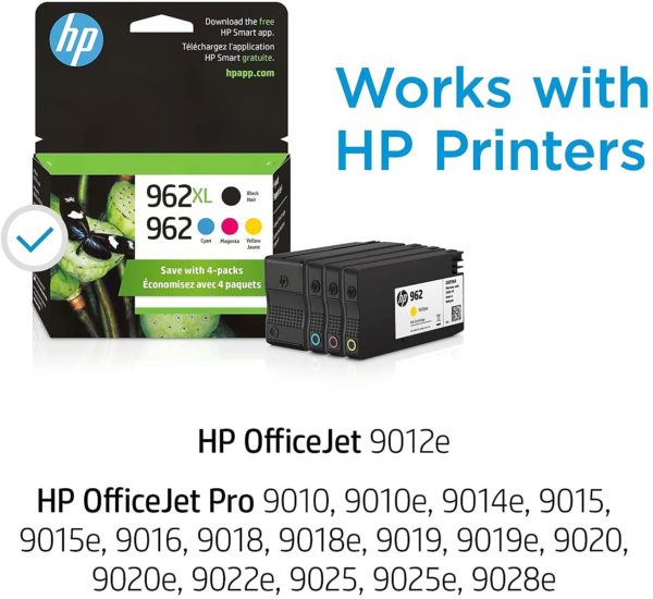 HP 962 XL Black and Standard Yield HP 962 Tri-color ink cartridge set - Image 10